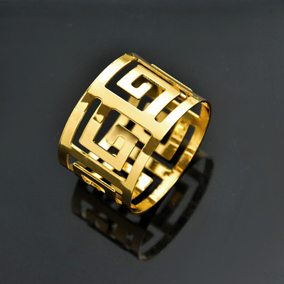 6gab Kāzu salvešu gredzeni Galda apdare Metāla salvešu sprādžu turētājs kāzu Ziemassvētku dzimšanas dienas svinībām piederumi Dvieļu gredzeni