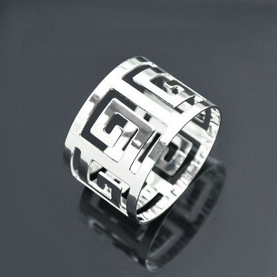 6gab Kāzu salvešu gredzeni Galda apdare Metāla salvešu sprādžu turētājs kāzu Ziemassvētku dzimšanas dienas svinībām piederumi Dvieļu gredzeni