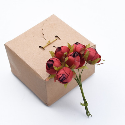 6gab Kāzu Dekoratīvie Ziedi Ziemassvētku Dekorācijas Mājai Kāzu aksesuāri Tējas rozes Lēti Mākslīgie Ziedi