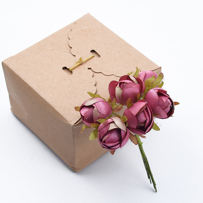 6gab Kāzu Dekoratīvie Ziedi Ziemassvētku Dekorācijas Mājai Kāzu aksesuāri Tējas rozes Lēti Mākslīgie Ziedi