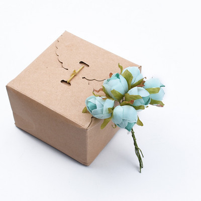 6gab Kāzu Dekoratīvie Ziedi Ziemassvētku Dekorācijas Mājai Kāzu aksesuāri Tējas rozes Lēti Mākslīgie Ziedi