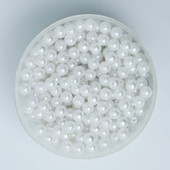 Μέγεθος 4 6 8 10 12 14 16 18 20mm Λευκό ιβουάρ Χρώμα ABS Απομίμηση μαργαριταριών χάντρες για DIY κατασκευή κοσμημάτων/Αξεσουάρ διακόσμησης σπιτιού