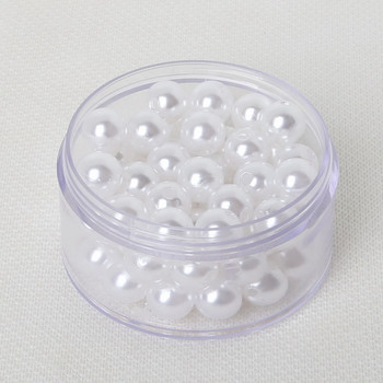 4/6/8/10/12/14/16/18/20mm Λευκό/Ιβουάρ Χρώμα ABS Imitation Pearl Beads Ρούχα στρογγυλές χάντρες για DIY Craft Scrapbook Decoration