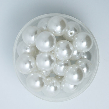 4/6/8/10/12/14/16/18/20mm Λευκό στρογγυλό υψηλής ποιότητας ABS Pearl Beads DIY Craft Fashion Jewelry Αξεσουάρ Χάντρες ενδυμάτων