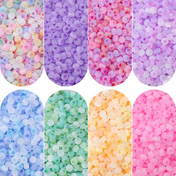 150 τμχ 4mm Cat Eye Stone Ice Glass Beads Loose Spacer Seed Beads Needmade DIY Handmade Charms Βραχιόλια Κολιέ Αξεσουάρ