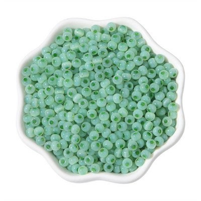 150 gab. 4 mm kaķa acs akmens ledus stikla krelles vaļīgas starplikas sēklu krelles rokdarbi DIY roku darbs piekariņi Rokassprādzes kaklarotas aksesuāri