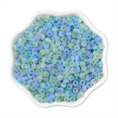 150 gab. 4 mm kaķa acs akmens ledus stikla krelles vaļīgas starplikas sēklu krelles rokdarbi DIY roku darbs piekariņi Rokassprādzes kaklarotas aksesuāri