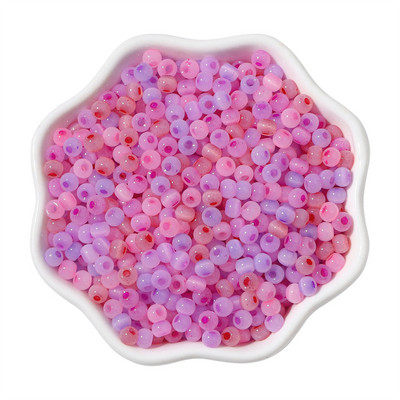 150 gab. 4 mm kaķa acs akmens ledus stikla krelles vaļīgas starplikas sēklu krelles rokdarbi DIY roku darbs piekariņi Rokassprādzes kaklarotas aksesuāri