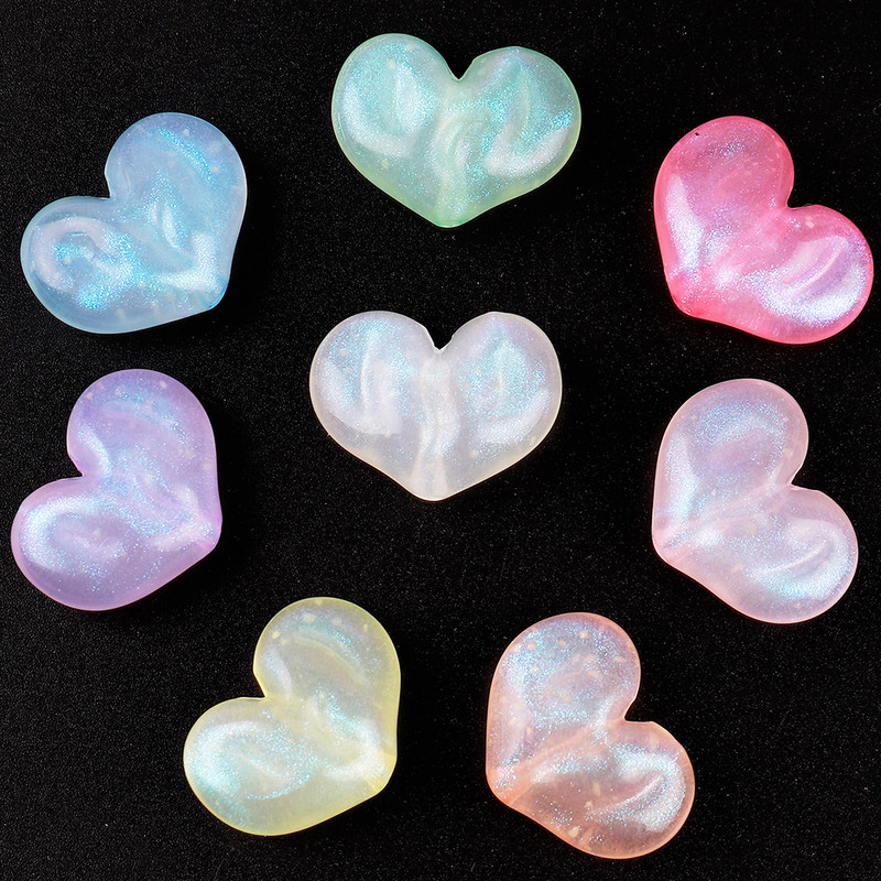 Jauna stila gaismas akrila krelles tauriņš sirds spalvas DIY tālruņa ķēdes rotaslietas izgatavošanas materiāls Amatniecība T0419