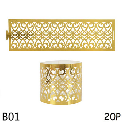 10/20 gab Dobs papīra salvešu gredzens, sprādzes, dvieļu gredzens dzimšanas dienas kāzām mājas ballīšu galdam, salvešu turētāja dekors, darbvirsmas darbs