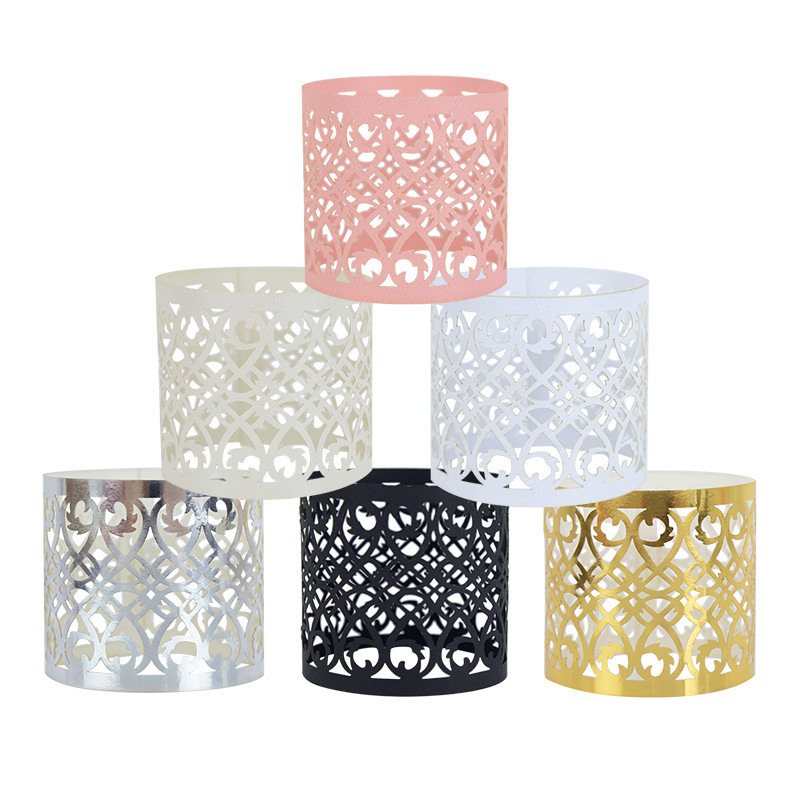 10/20 gab Dobs papīra salvešu gredzens, sprādzes, dvieļu gredzens dzimšanas dienas kāzām mājas ballīšu galdam, salvešu turētāja dekors, darbvirsmas darbs