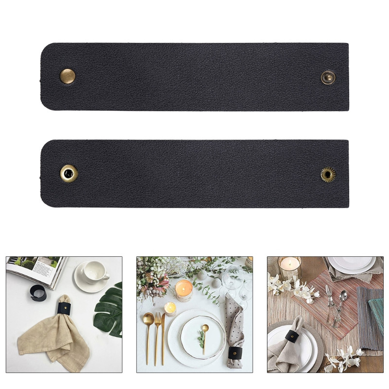 Ādas salvešu gredzenu komplekts pa 4, rokām darināts lauku stila salvešu turētājs galda dekorēšanai, kāzām, vakariņām, lauku mājas dabīgā salvete