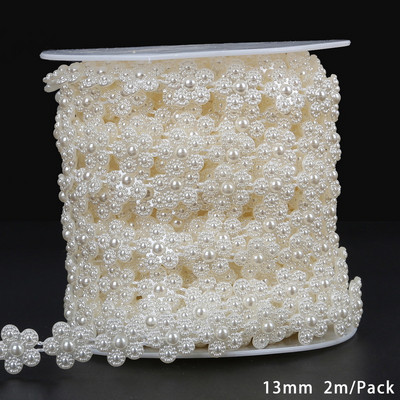 Vairāki izmēri, 3 mm–8 mm ABS imitācijas pērļu krelles pērļu ķēdes kāzu ballīšu festivāls Rotā roku darbs ar pērlītēm