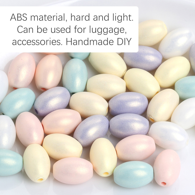 20g/50g konfekšu krāsainas krelles garas ovālas ABS pērļu maisījuma krāsainu pērļu maisījuma rotājumi kaklarotu izgatavošana. Šūšanas piederumi