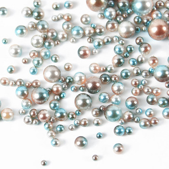 360 τμχ/παρτίδα Πολύχρωμα ABS Imitation Pearls Mix 3-8mm Στρογγυλές χάντρες Χωρίς Τρύπες Βραχιόλι Γούρια DIY Κολιέ χάντρες για κατασκευή κοσμημάτων