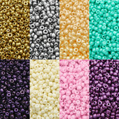 1000Gb 3mm Pērļu krāsas krāsas efekta stikla sēklu krelles DIY apģērbu šūšanai rotaslietas izgatavošanai franču izšūšanas amatniecības piederumi 30g