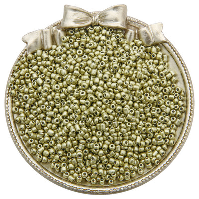 1000Gb 3mm Pērļu krāsas krāsas efekta stikla sēklu krelles DIY apģērbu šūšanai rotaslietas izgatavošanai franču izšūšanas amatniecības piederumi 30g