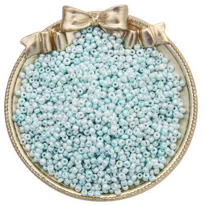 1000Gb 3mm Pērļu krāsas krāsas efekta stikla sēklu krelles DIY apģērbu šūšanai rotaslietas izgatavošanai franču izšūšanas amatniecības piederumi 30g