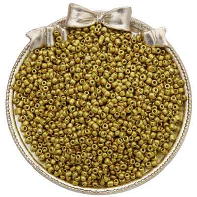 1000Gb 3mm Pērļu krāsas krāsas efekta stikla sēklu krelles DIY apģērbu šūšanai rotaslietas izgatavošanai franču izšūšanas amatniecības piederumi 30g