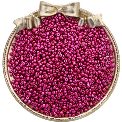 1000Gb 3mm Pērļu krāsas krāsas efekta stikla sēklu krelles DIY apģērbu šūšanai rotaslietas izgatavošanai franču izšūšanas amatniecības piederumi 30g