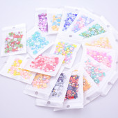 AB krāsa 10g/partija pusapaļas pērļu maisījums, izmērs 3-10mm plakana ABS plastmasas imitācijas pērļu krelles DIY nagu mākslas dekoratīvai