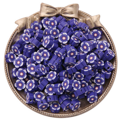 30gab./partija 10mm jauktas krāsas Ziedu forma Māla starplikas Pērlītes Polimēru Māla Pērlītes Apģērbam Juvelierizstrādājumu izgatavošana DIY ar rokām darināti aksesuāri