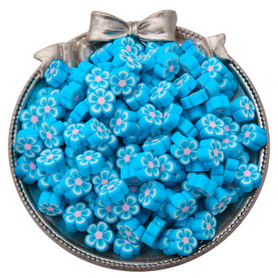 30gab./partija 10mm jauktas krāsas Ziedu forma Māla starplikas Pērlītes Polimēru Māla Pērlītes Apģērbam Juvelierizstrādājumu izgatavošana DIY ar rokām darināti aksesuāri