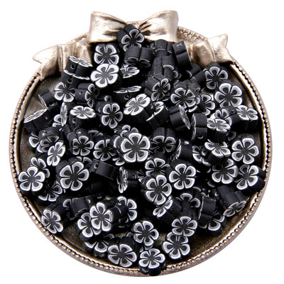 30gab./partija 10mm jauktas krāsas Ziedu forma Māla starplikas Pērlītes Polimēru Māla Pērlītes Apģērbam Juvelierizstrādājumu izgatavošana DIY ar rokām darināti aksesuāri