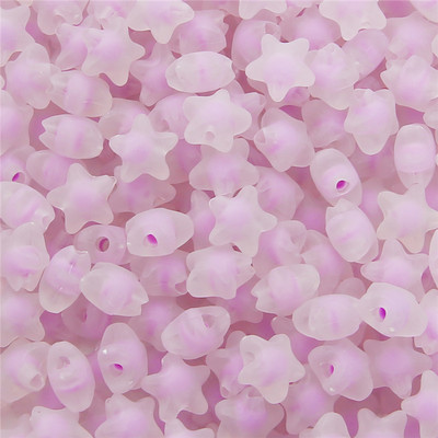 30g 83-110Gb krelles krelles Caurspīdīgas/Matētas apaļas zvaigznes plastmasas akrila apģērba krelles ar rokām darinātas šūšanas amatniecības aksesuāri