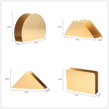 1 τμχ Στήριγμα για τραπεζοπετσέτες Μινιμαλιστική πετσέτα από ανοξείδωτο ατσάλι Μοντέρνα διακόσμηση Χαρτομάντιλο για δείπνο Χρυσό στήριγμα για πάρτι Γάμου Σπίτι/Ξενοδοχείο