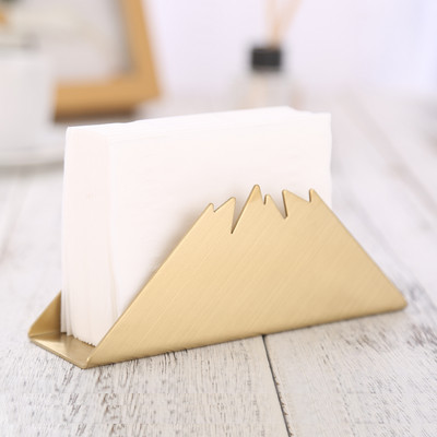 1 tk lauasalvrätikuhoidja Minimalistlik käterätikuivati roostevabast terasest moodne sisekujundus õhtusöök, kuldne klambriga peo pulmade kodu/hotell