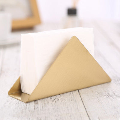 1 tk lauasalvrätikuhoidja Minimalistlik käterätikuivati roostevabast terasest moodne sisekujundus õhtusöök, kuldne klambriga peo pulmade kodu/hotell