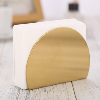 1 tk lauasalvrätikuhoidja Minimalistlik käterätikuivati roostevabast terasest moodne sisekujundus õhtusöök, kuldne klambriga peo pulmade kodu/hotell