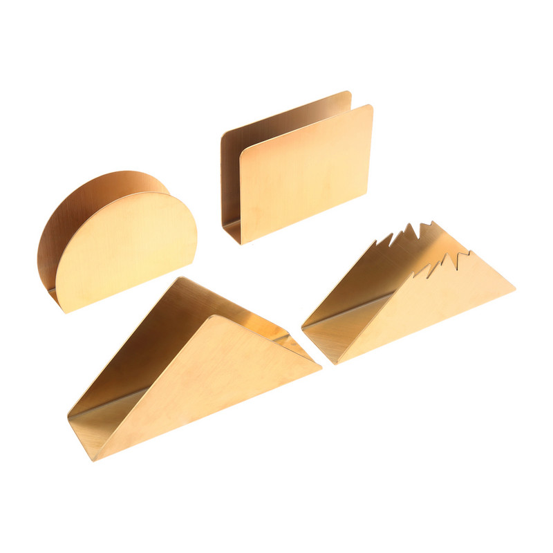 1 tk lauasalvrätikuhoidja Minimalistlik käterätikuivati roostevabast terasest moodne sisekujundus õhtusöök, kuldne klambriga peo pulmade kodu/hotell