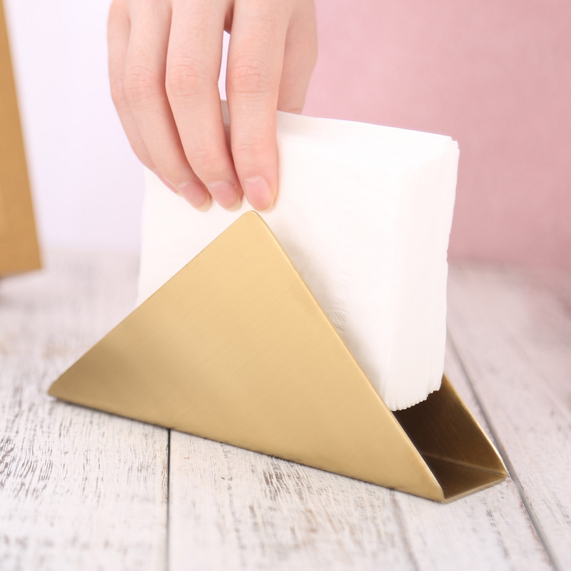 1 tk lauasalvrätikuhoidja Minimalistlik käterätikuivati roostevabast terasest moodne sisekujundus õhtusöök, kuldne klambriga peo pulmade kodu/hotell