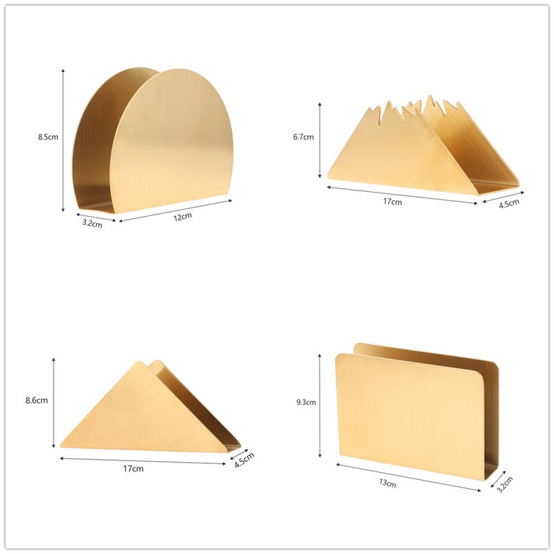 1 tk lauasalvrätikuhoidja Minimalistlik käterätikuivati roostevabast terasest moodne sisekujundus õhtusöök, kuldne klambriga peo pulmade kodu/hotell