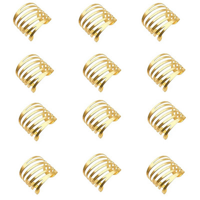 12gb Muguras raksts Kāzu salvešu gredzeni Galda dekorēšana Dobs Ģimenes Salidojums Ikdienas lietošanai Salvešu sprādzes turētājs