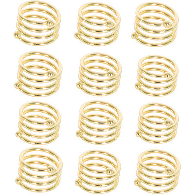 12gb Muguras raksts Kāzu salvešu gredzeni Galda dekorēšana Dobs Ģimenes Salidojums Ikdienas lietošanai Salvešu sprādzes turētājs