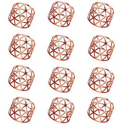 12gb Muguras raksts Kāzu salvešu gredzeni Galda dekorēšana Dobs Ģimenes Salidojums Ikdienas lietošanai Salvešu sprādzes turētājs