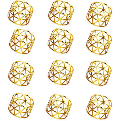 12gb Muguras raksts Kāzu salvešu gredzeni Galda dekorēšana Dobs Ģimenes Salidojums Ikdienas lietošanai Salvešu sprādzes turētājs