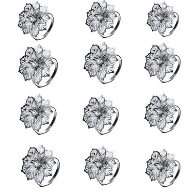 12gb Muguras raksts Kāzu salvešu gredzeni Galda dekorēšana Dobs Ģimenes Salidojums Ikdienas lietošanai Salvešu sprādzes turētājs