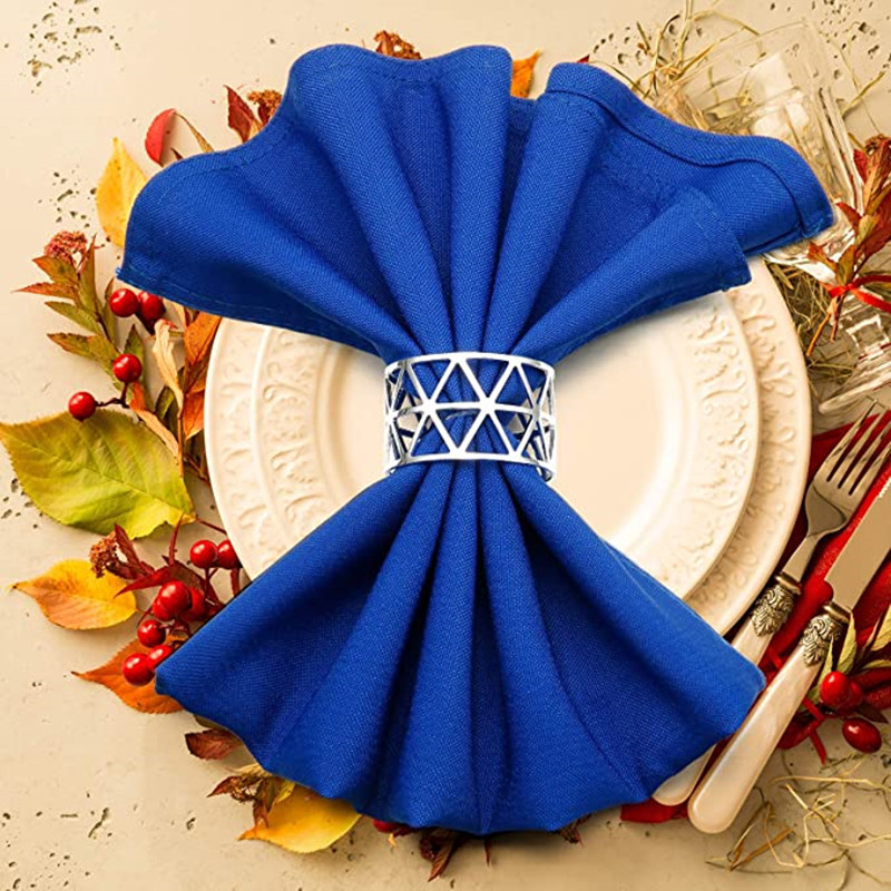 12gb Muguras raksts Kāzu salvešu gredzeni Galda dekorēšana Dobs Ģimenes Salidojums Ikdienas lietošanai Salvešu sprādzes turētājs