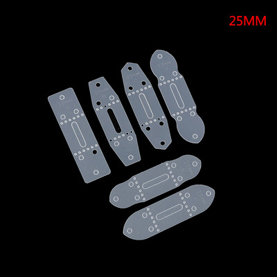 Nauji 6 vnt. / rinkinys PVC odinio diržo sagties galvutės šablonai perforavimo formos trafareto įrankis „pasidaryk pats“ odinis amatų įrankis