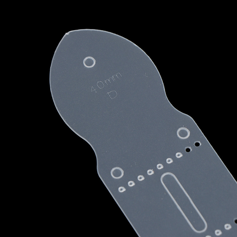 Nauji 6 vnt. / rinkinys PVC odinio diržo sagties galvutės šablonai perforavimo formos trafareto įrankis „pasidaryk pats“ odinis amatų įrankis