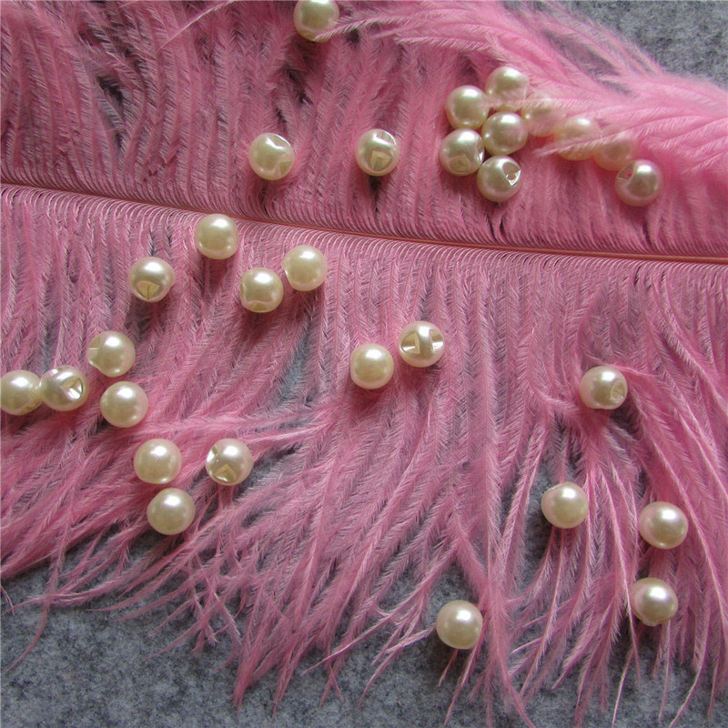 DIY sānu caurumu imitācijas pērļu roku darbs materiāls rotaslietas rokassprādze apģērbu dekorēšanas aksesuāri ABS apaļas brīvas krelles 8mm