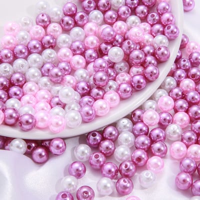 100 buc/lot 8mm rotund ABS imitație perlă pentru bricolaj rochie de mireasă costum aplice accesorii artizanale bricolaj bijuterii brățară