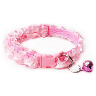 Modes lolojumdzīvnieku suņu kaskādes kaklasiksna, krāsaini raksta punktiņi, piemīlīgi zvana regulējami kaklasiksnas suņiem kaķiem kucēniem DIY mājdzīvnieku aksesuāri