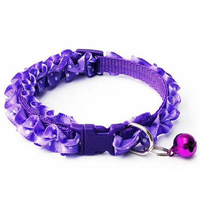 Modes lolojumdzīvnieku suņu kaskādes kaklasiksna, krāsaini raksta punktiņi, piemīlīgi zvana regulējami kaklasiksnas suņiem kaķiem kucēniem DIY mājdzīvnieku aksesuāri