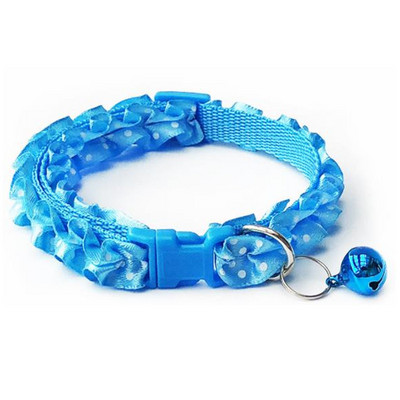 Modes lolojumdzīvnieku suņu kaskādes kaklasiksna, krāsaini raksta punktiņi, piemīlīgi zvana regulējami kaklasiksnas suņiem kaķiem kucēniem DIY mājdzīvnieku aksesuāri