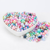 15 g jaukta izmēra 4/5/6/8 mm krelles bez cauruma Krāsainas pērles, apaļas akrila pērles imitācijas, DIY rotaslietu izgatavošanai, apģērba apavi